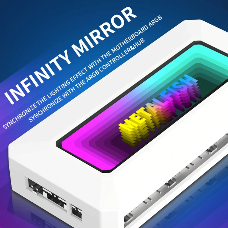 ARGB Fan HUB Splitter with 4Pin PWM for Computer Cooling SYNC CPU Radiator 5V 3Pin LED Light Strip Remote Controller