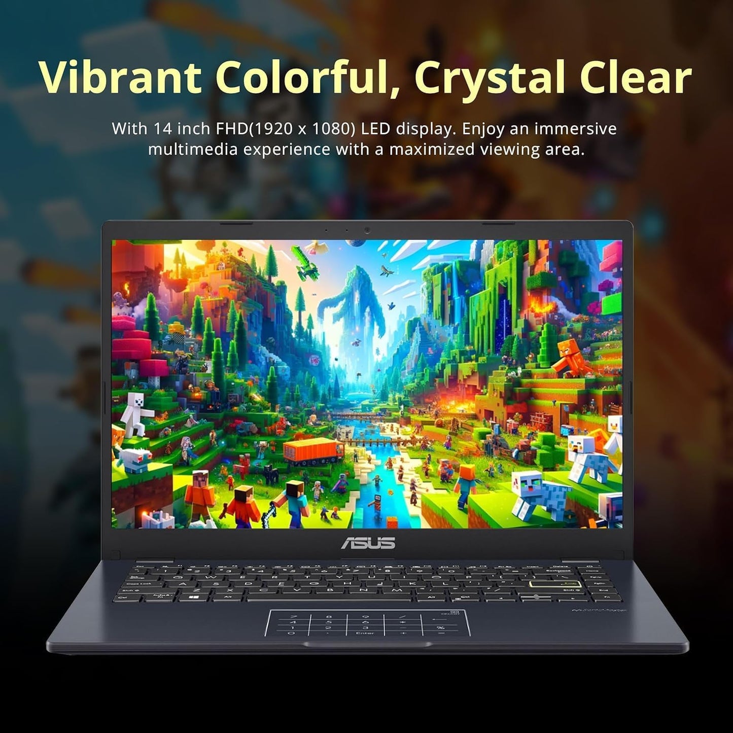 14" Laptop for Business & Student, 14" FHD Display, Intel Celeron N4500, 4GB Memory, 64GB Emmc, Numberpad, Webcam, Wi-Fi, HDMI, Windows 11