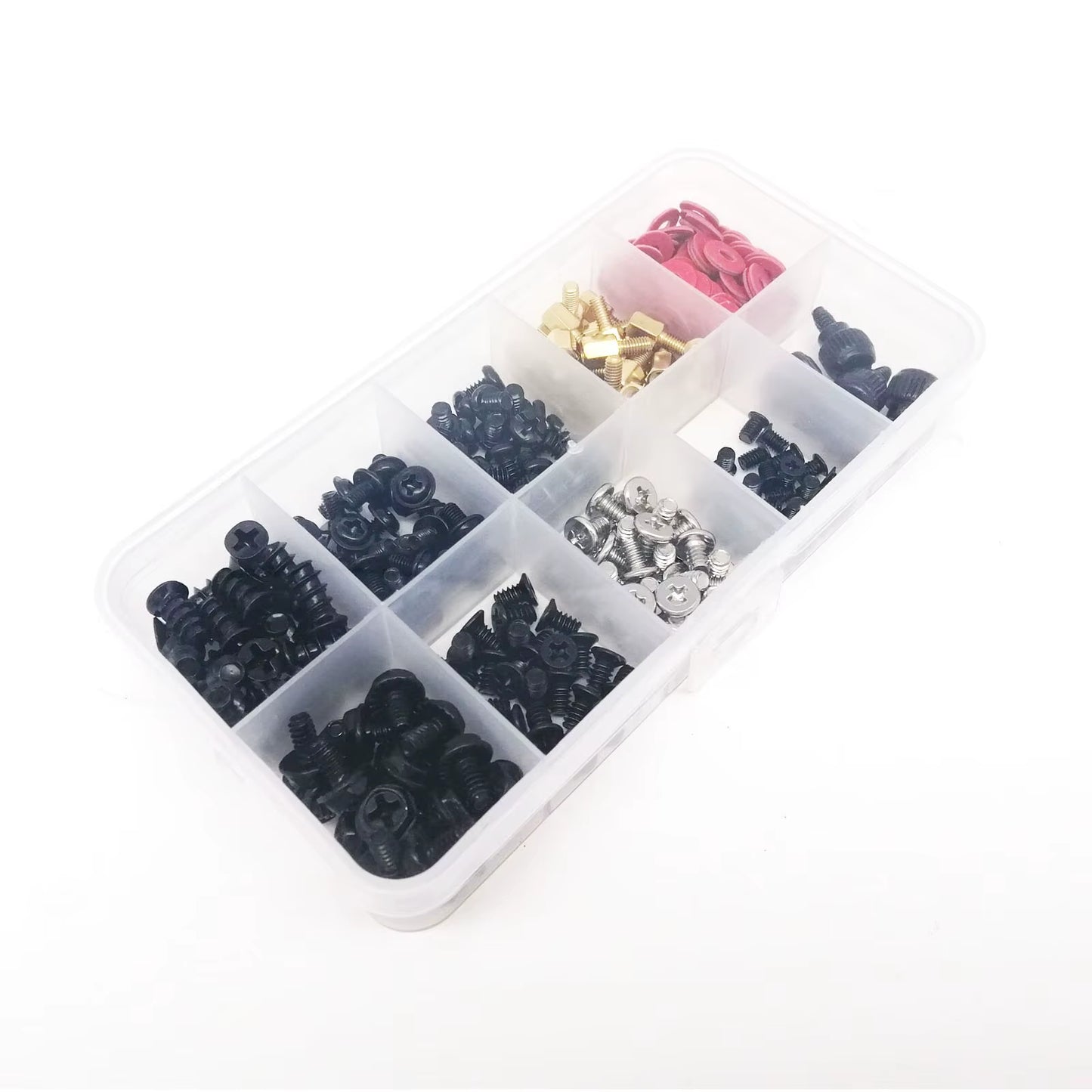 305Pcs/Box Computer PC Case Assemble Repair Set Kit Screw Bolt Standoff for Hard Disk Drive Fan Motherboard Power Supply