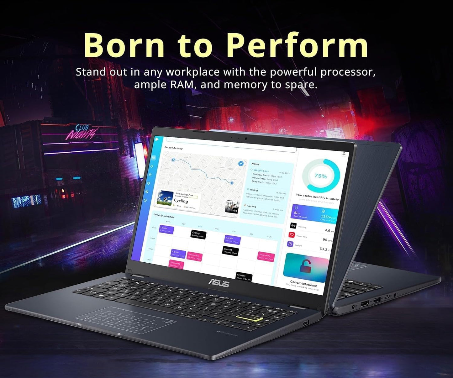 14" Laptop for Business & Student, 14" FHD Display, Intel Celeron N4500, 4GB Memory, 64GB Emmc, Numberpad, Webcam, Wi-Fi, HDMI, Windows 11
