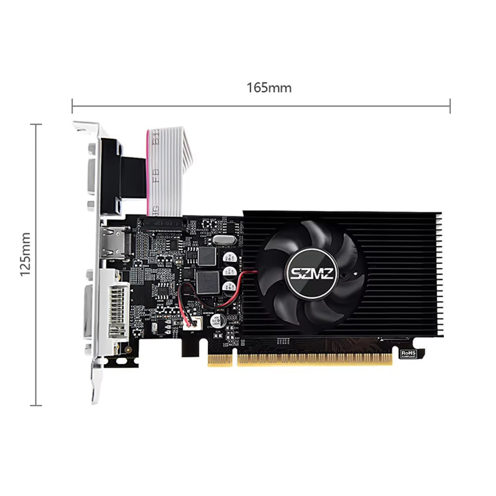 GT730 4GB DDR3 128Bit Graphics Card with HDMI VGA DVI Port PCI-E2.0 16X Computer Graphics Video Card GT610 1G 2G for Office/Home