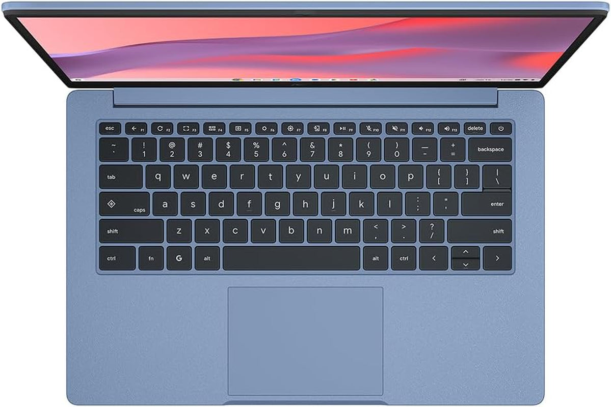 Chromebook 14 CX1405CKA Laptop | 14.0" Full HD Screen | Intel Celeron N4500 Processor | 4GB RAM | 64GB Emmc Storage | Google Chrome OS | Fabric Blue | Amazon Exclusive