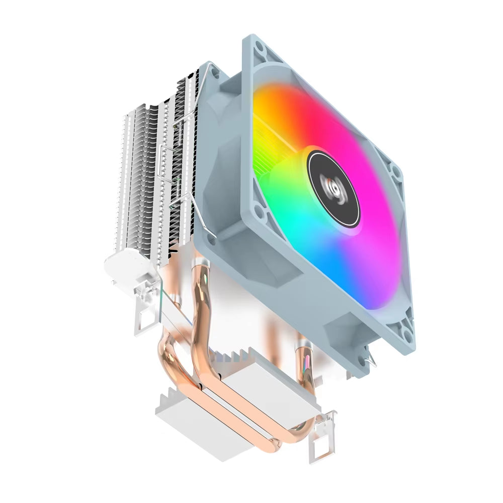 ICE200PRO Air CPU Cooler 2 Heatpipes Radiator Cooling 3PIN PWM Fan Quiet Ventilador for Intel 115X 1200 1700 AM4 AM5 AMD