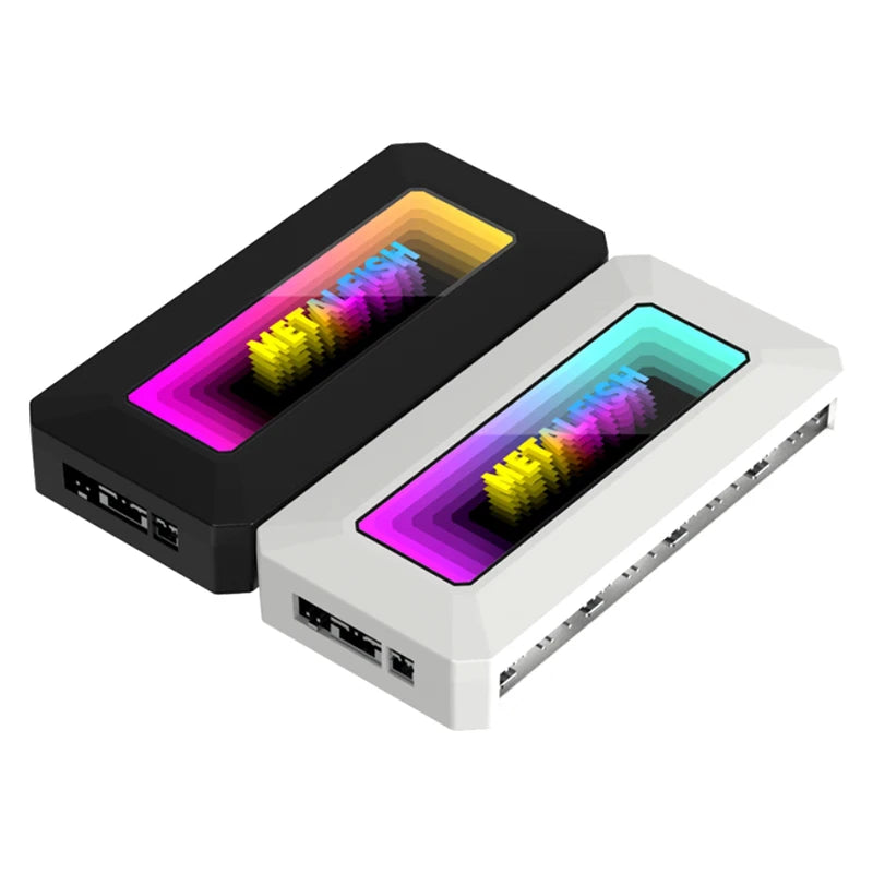 ARGB Fan HUB Splitter with 4Pin PWM for Computer Cooling SYNC CPU Radiator 5V 3Pin LED Light Strip Remote Controller