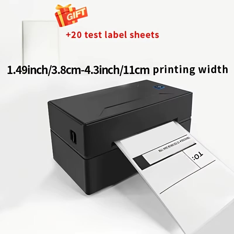 D100 Smart Label Printer Bluetooth Inkless Sticker Maker Printer Machine for Phone/Laptops Office Electronics