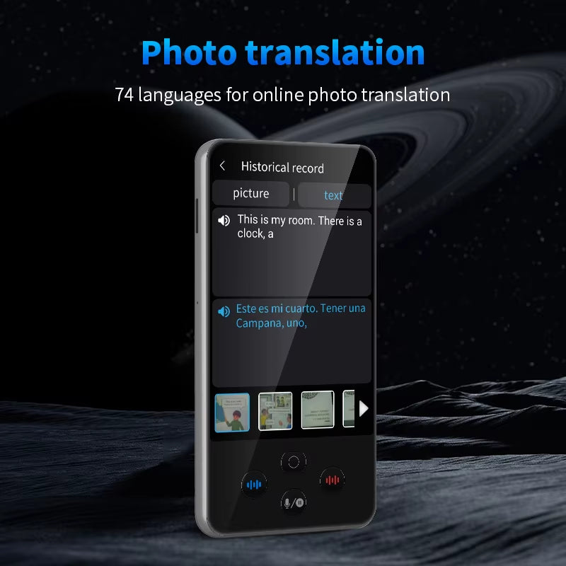 Portable S85 Pro Translator Device Big Screen 138 Languages Voice Tradutor Intelligent Real-Time Translating Offline Translation