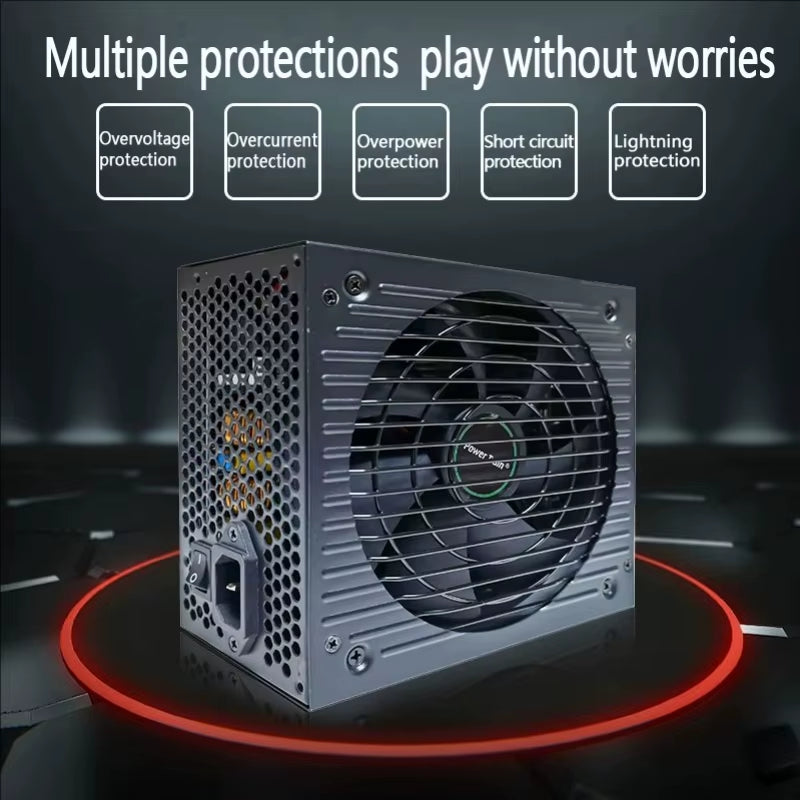 PC PSU Power Supply Unit 650W 750W 850W 1000W Gaming Full Module ATX Desktop Computer Power Supply for BTC