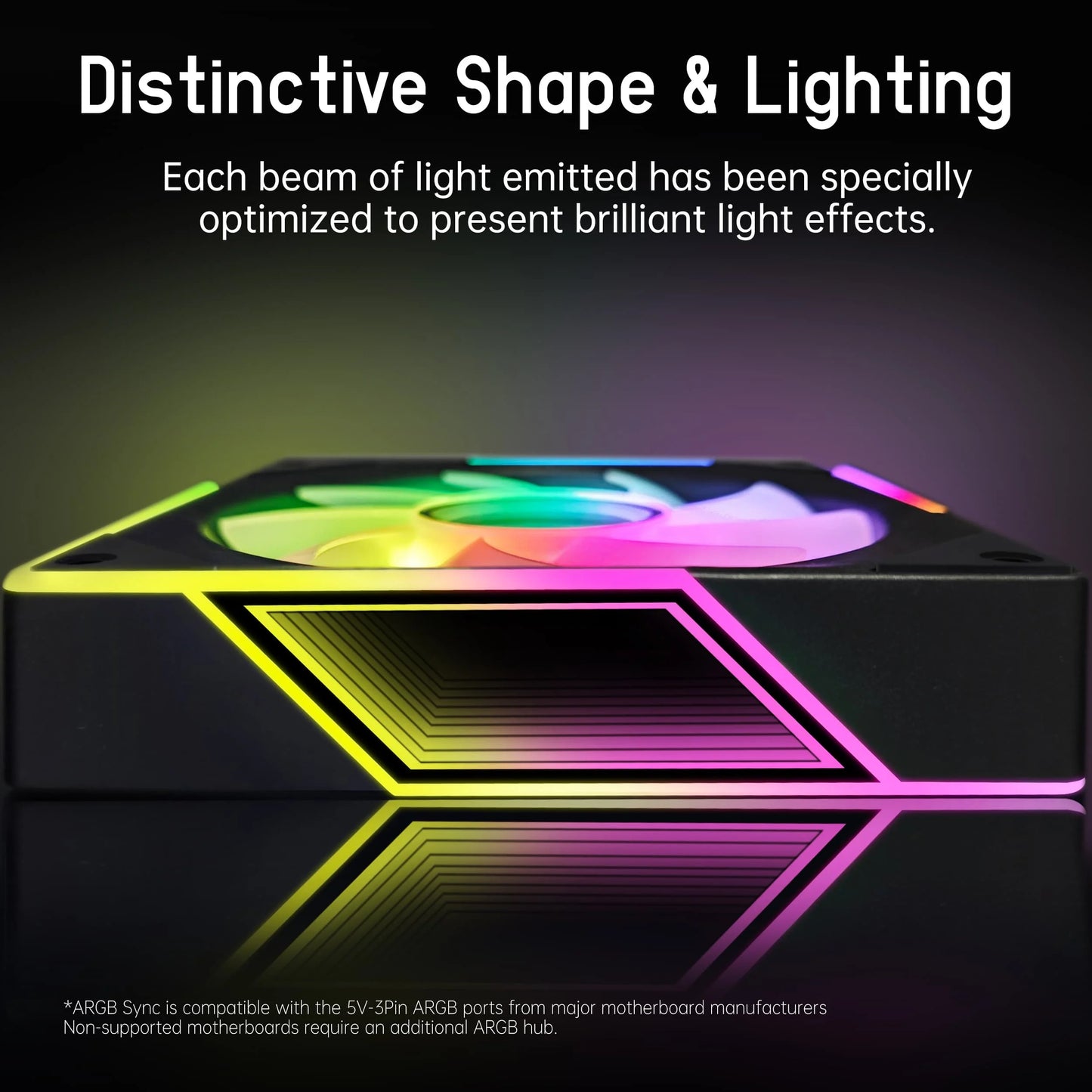 12Cm ARGB 3D Cooling Fan PC Case Fan Kit 4Pin PWM CPU Fans 3Pin 5V RGB Gaming Computer Fan Black Ventilador