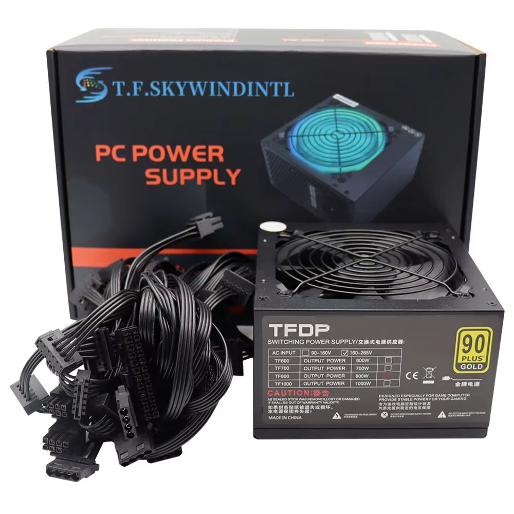 New 800W PC PSU ATX Desktop Power Supply for Computer Gamer High Quality Mining Power 800W PC Source