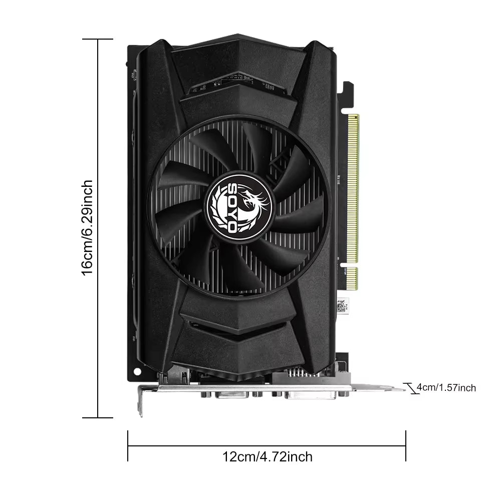 AMD Radeon R7 350 4GB Graphics Card DDR5 Memory 128Bit Hdmi-Compatible VGA DVI Video Card for Desktop Computer Components
