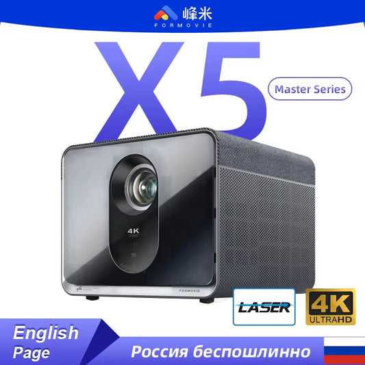 Fengmi X5 Master Series 4K Laser Projector 3840×2160 2450CVIA Lumens Formovie Video Beamer DLP MEMC for Home Theater DENON Sound