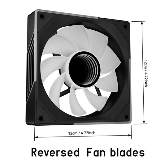 12Cm ARGB 3D Cooling Fan PC Case Fan Kit 4Pin PWM CPU Fans 3Pin 5V RGB Gaming Computer Fan Black Ventilador