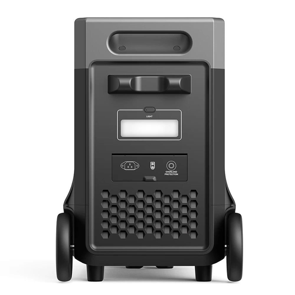 [UK Direct]  P310 Portable Power Station 3840Wh Lifepo4 Solar Generator 3600W AC Output, UPS Pure Sine Wave Fully Recharge in 1.5 Hours 13 Output Ports, LCD Screen with Rolling Wheels UK Plug